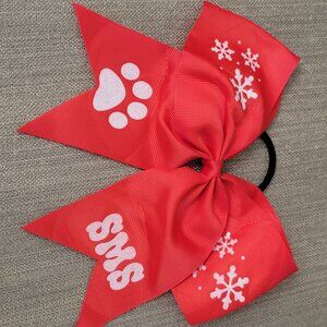 Cheer Bow Red Cheerleading Tryout